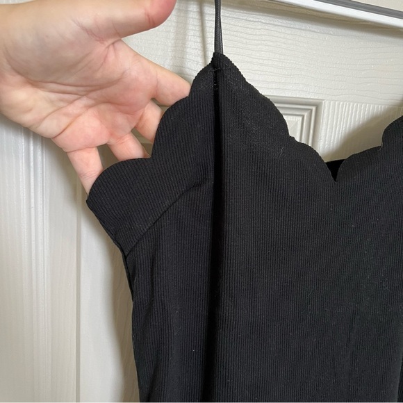 SHEIN Scallop Trim Rib Knit Cami Top L - Picture 2 of 9